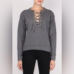 MOTHER tie up sweater